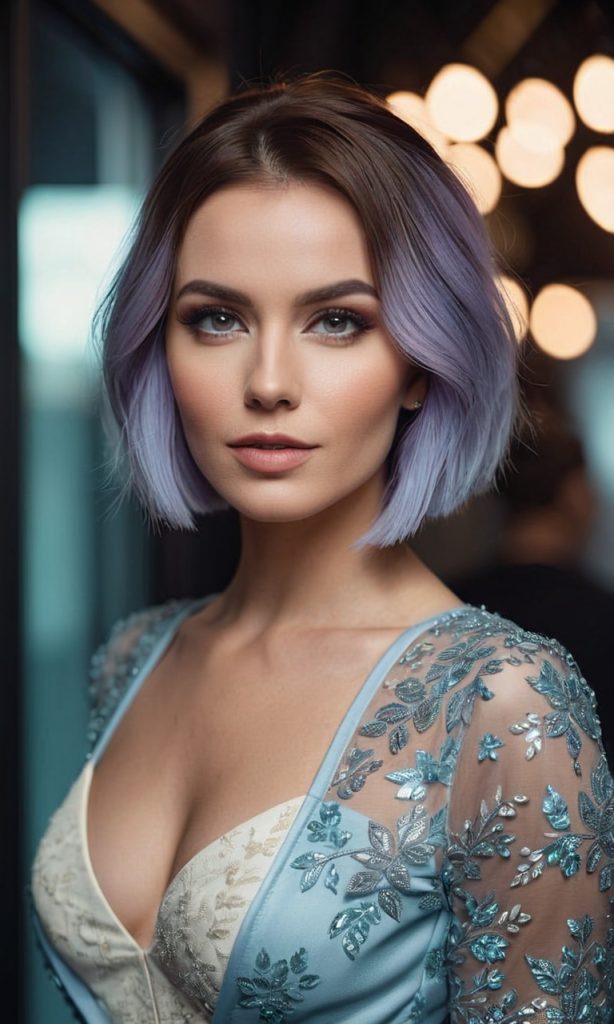 "Platinblonde Kurzhaarfrisuren liegen 2025 voll im Trend. Sie verleihen einen frischen, modernen Look und lassen die Gesichtszüge weicher und jünger wirken. Eine stilvolle Wahl für selbstbewusste Frauen."