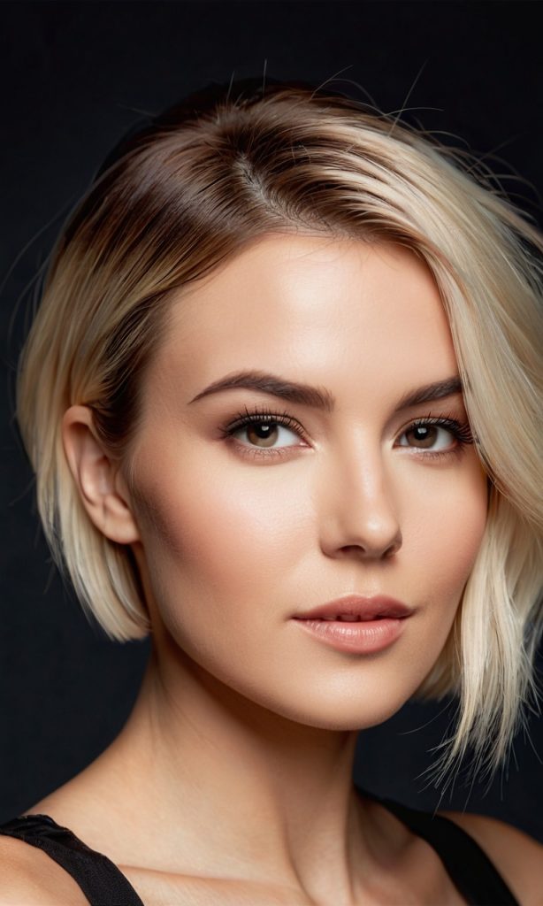 "Platinblonde Kurzhaarfrisuren liegen 2025 voll im Trend. Sie verleihen einen frischen, modernen Look und lassen die Gesichtszüge weicher und jünger wirken. Eine stilvolle Wahl für selbstbewusste Frauen."