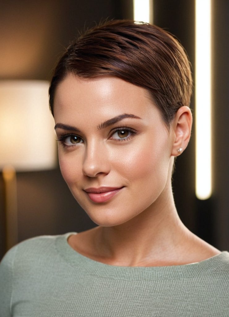 Stilvoll, selbstbewusst und unwiderstehlich – der Buzz Cut zeigt wahre Frauenpower.