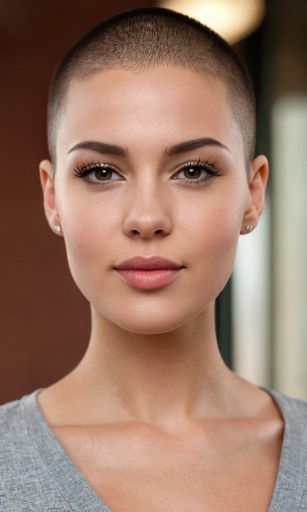 Stilvoll, selbstbewusst und unwiderstehlich – der Buzz Cut zeigt wahre Frauenpower.