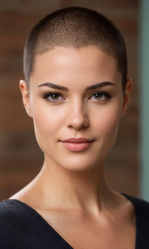 Stilvoll, selbstbewusst und unwiderstehlich – der Buzz Cut zeigt wahre Frauenpower.